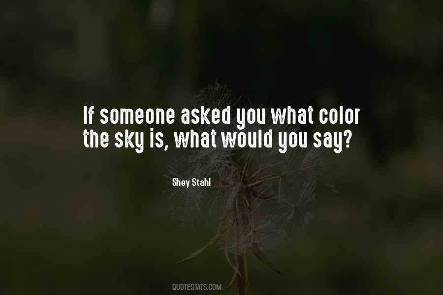 Color Sky Quotes #137991