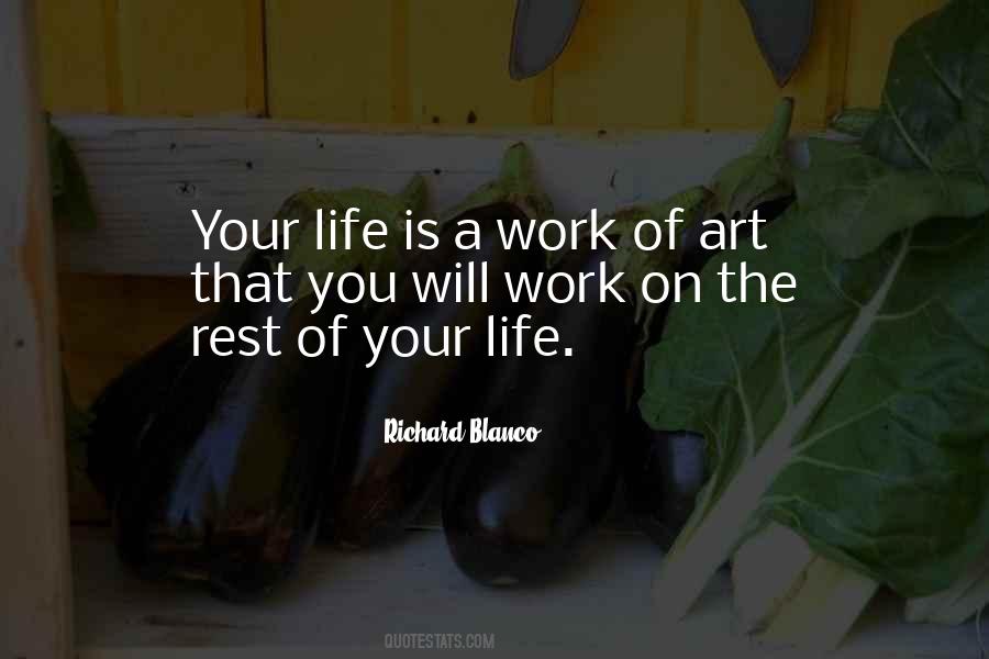 Quotes About A Work Of Art #1377568