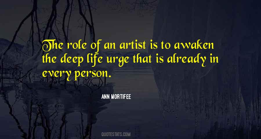 Role Of The Artist Quotes #1116394