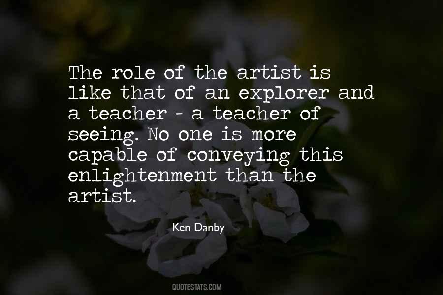 Role Of The Artist Quotes #1282999