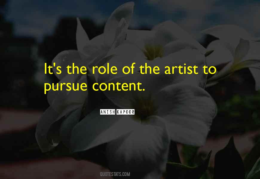Role Of The Artist Quotes #810440