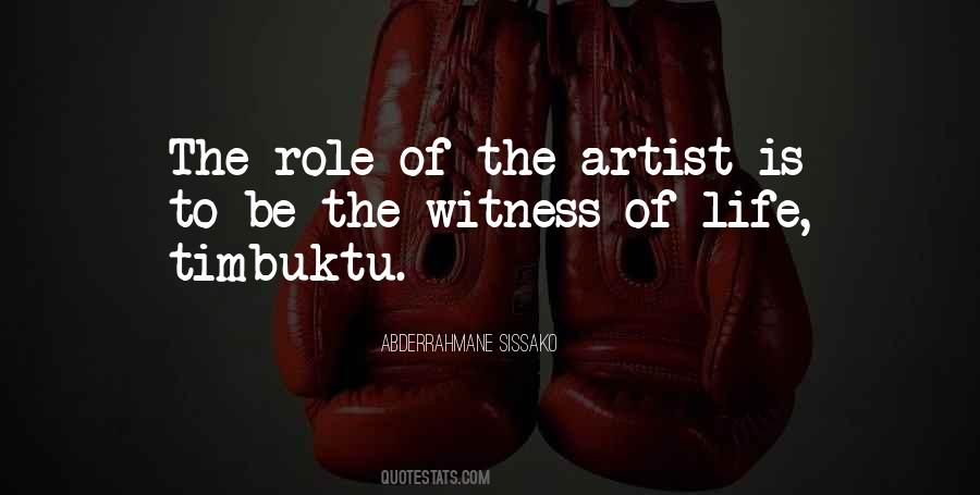 Role Of The Artist Quotes #827619
