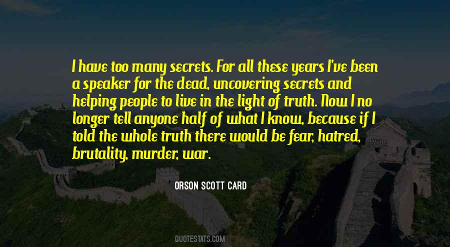 Quotes About Uncovering Secrets #1787120