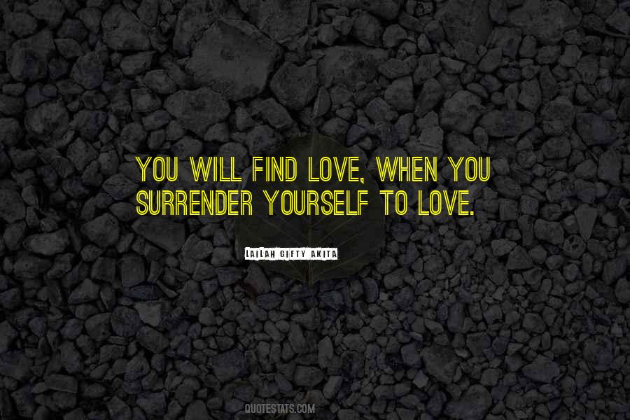 Quotes About Surrender To Love #1187811