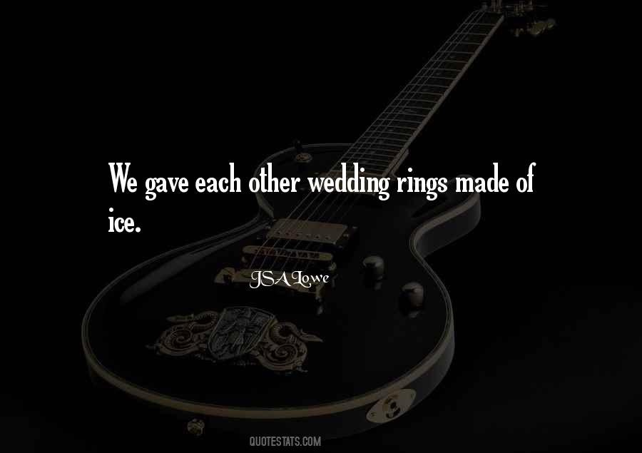 Quotes About Wedding Rings #1651336