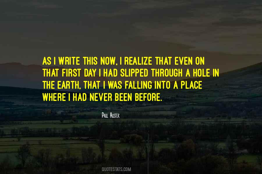 Quotes About Falling Into Place #68595