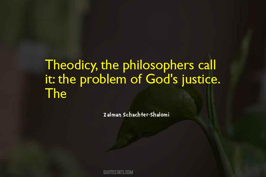 Quotes About Theodicy #1738519