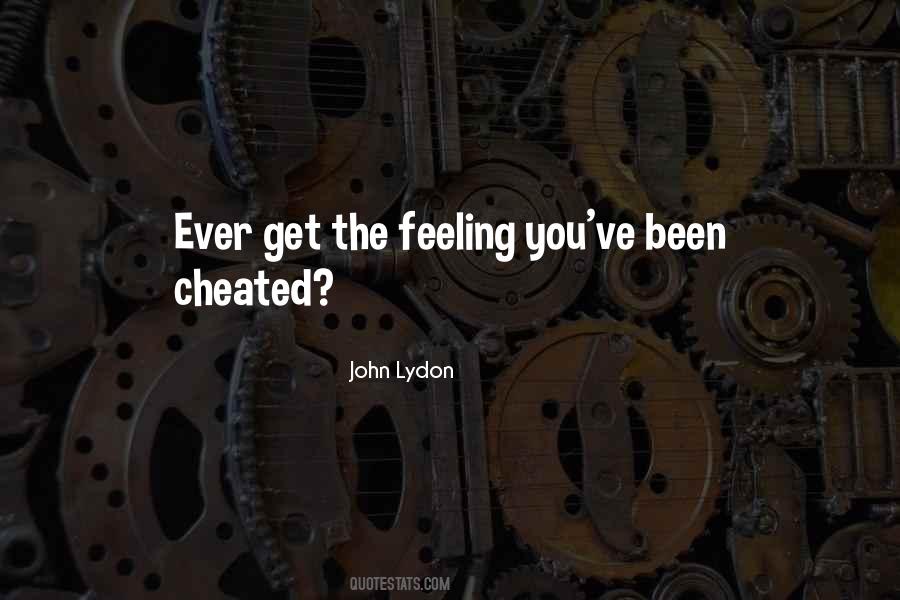 Quotes About Cheated #1683991