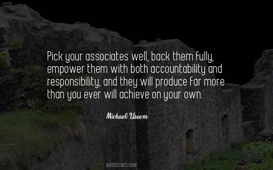 Quotes About Responsibility And Accountability #1181297