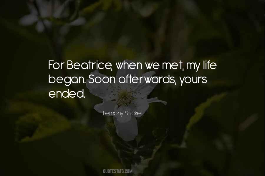 For Beatrice Quotes #1859166
