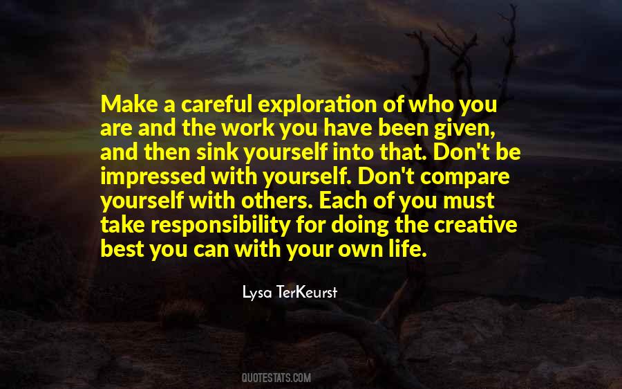 Compare Yourself Quotes #1411684