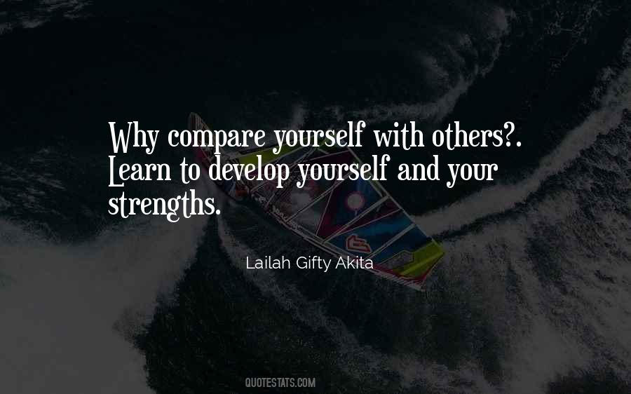 Compare Yourself Quotes #335443