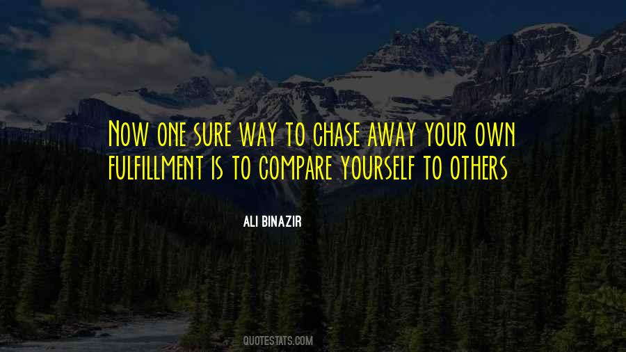 Compare Yourself Quotes #619760