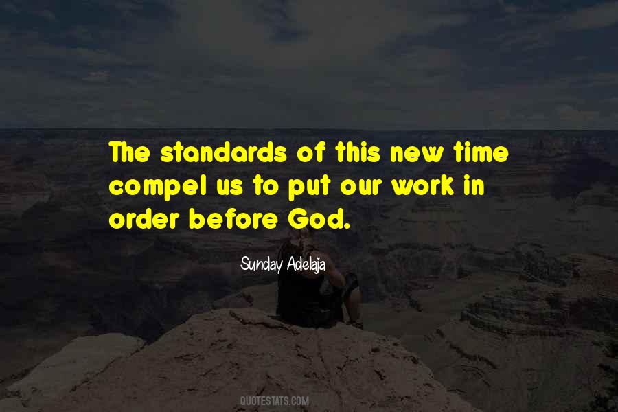 Quotes About Standards Of Work #132897