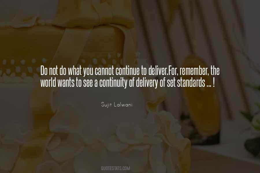 Quotes About Standards Of Work #75124