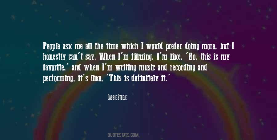 Quotes About Recording Music #1294778