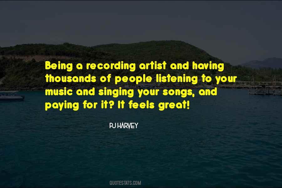 Quotes About Recording Music #1310211