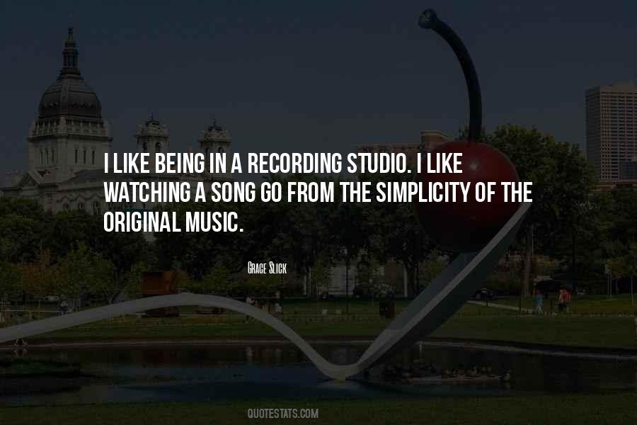Quotes About Recording Music #457484