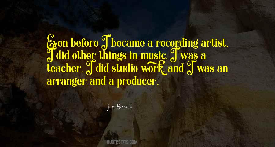 Quotes About Recording Music #910573