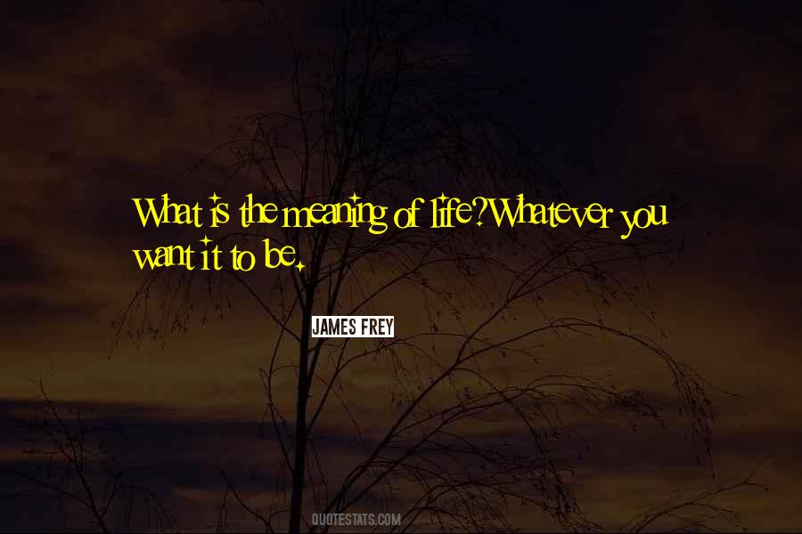 Whatever You Want To Be Quotes #234528