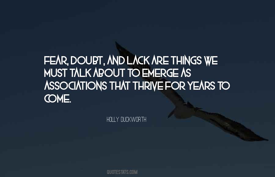 Quotes About Doubt And Fear #131806