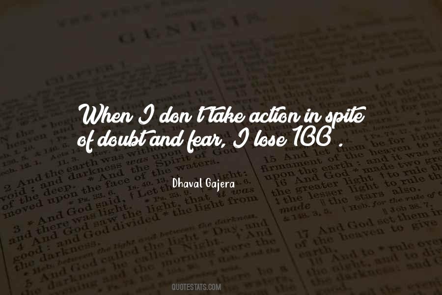 Quotes About Doubt And Fear #921300
