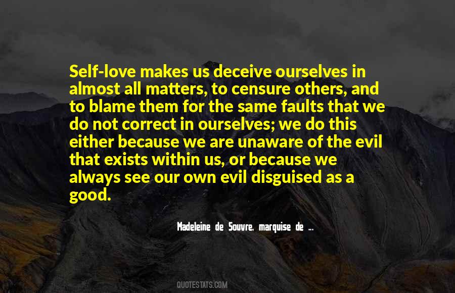 Quotes About Evil Within Us #1287676