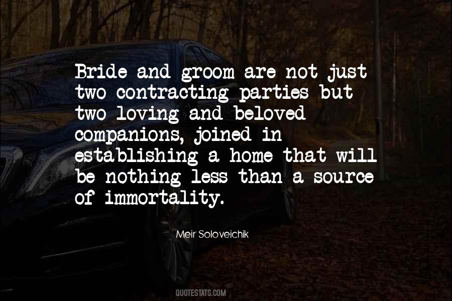 Quotes About Groom And Bride #1459877