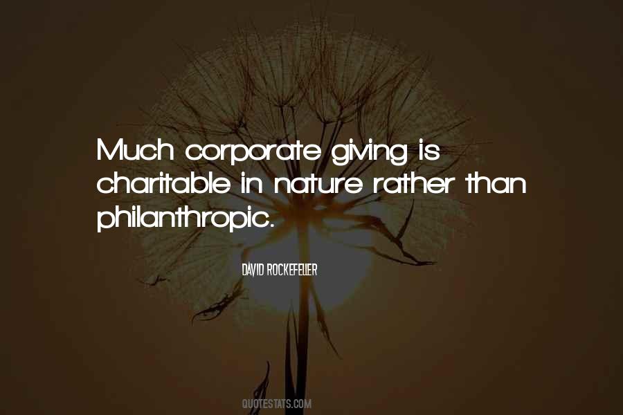 Quotes About Philanthropic #613334