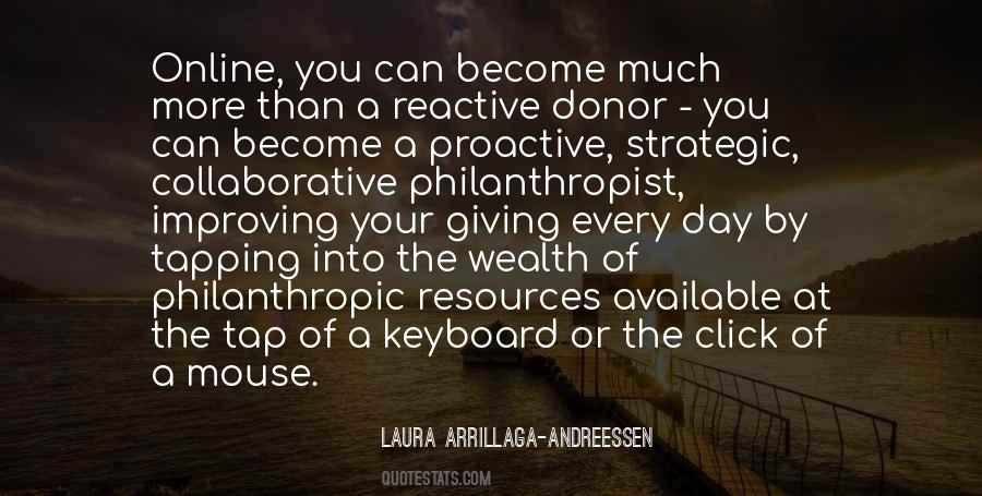 Quotes About Philanthropic #627462