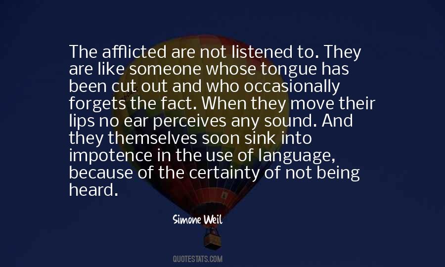Quotes About Not Being Heard #154589