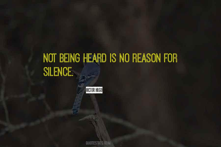 Quotes About Not Being Heard #633358