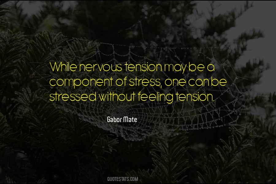 Quotes About Tension And Stress #421601