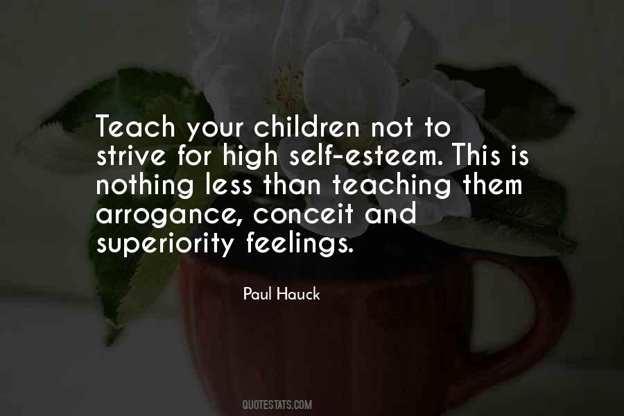 Children S Self Esteem Quotes #252608