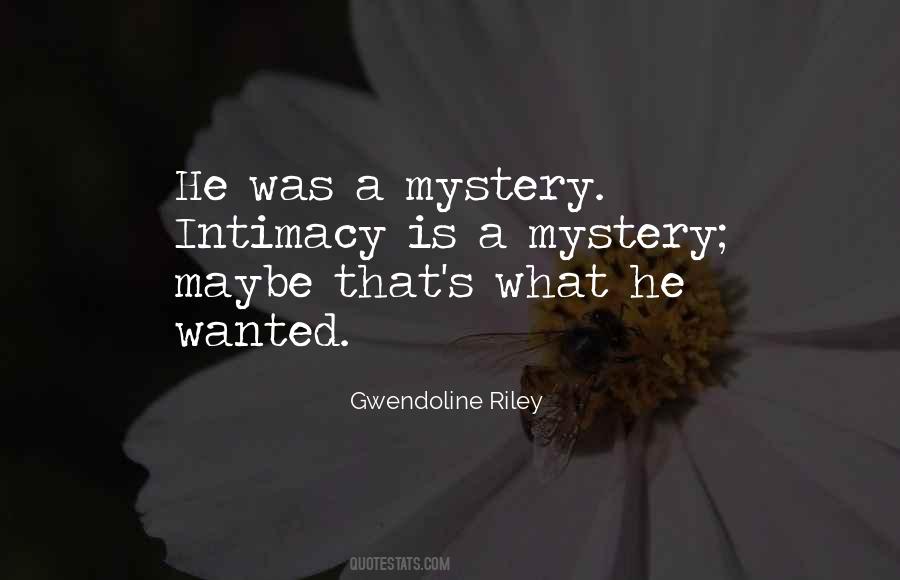 Men Mystery Quotes #1271733