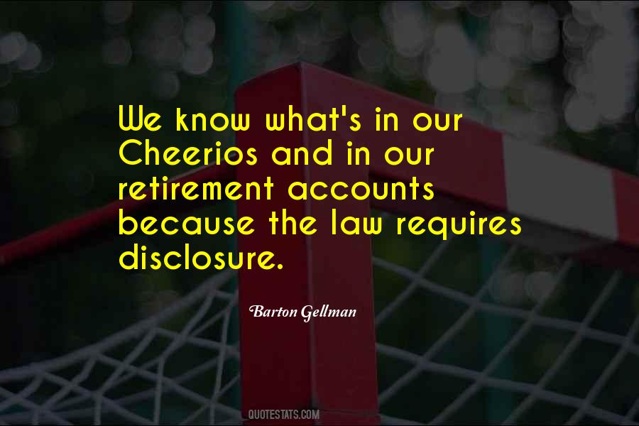 Quotes About Disclosure #1569112