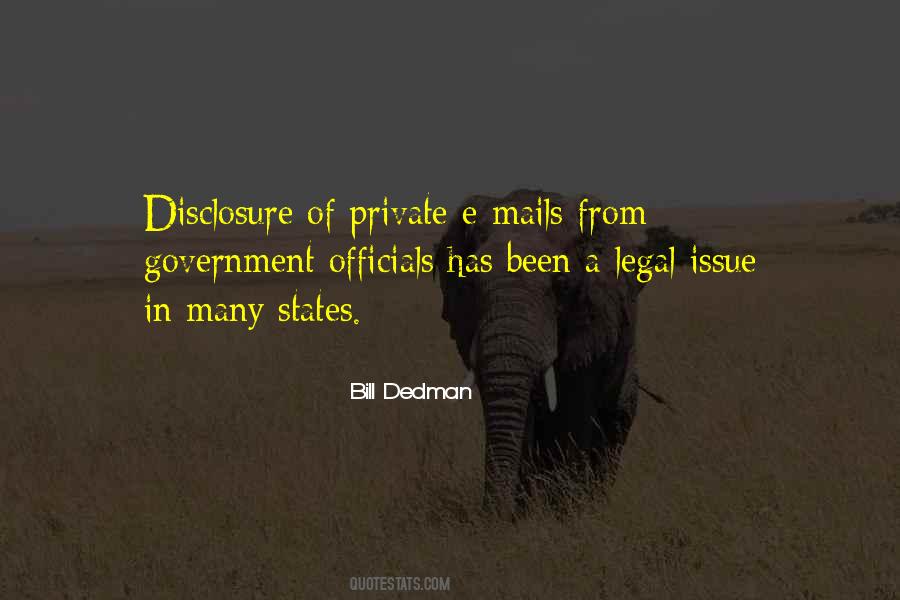 Quotes About Disclosure #37696