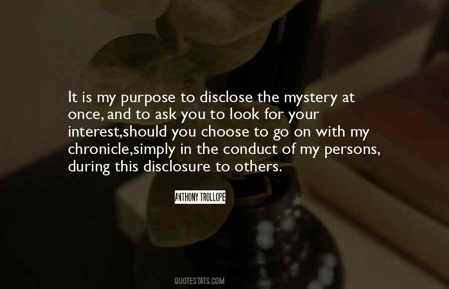 Quotes About Disclosure #543867