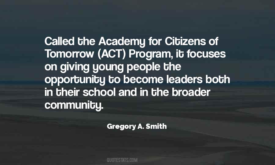 Quotes About School And Community #1810307