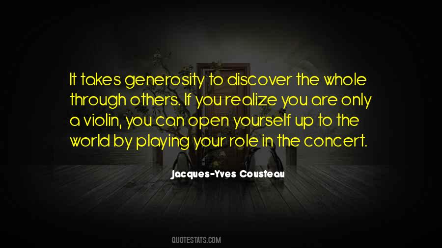 Your Generosity Quotes #1744275