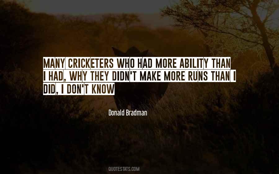 Quotes About Don Bradman #318386
