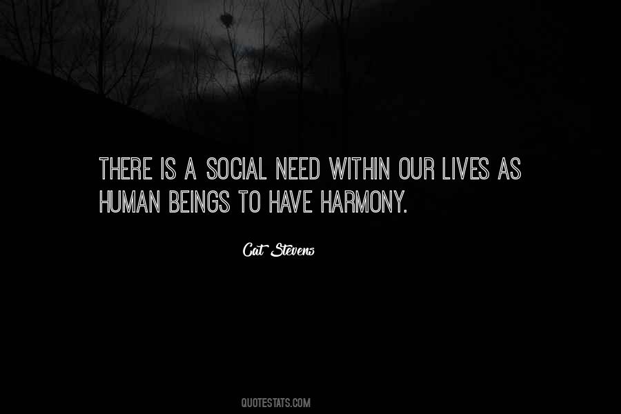 Human Harmony Quotes #526687