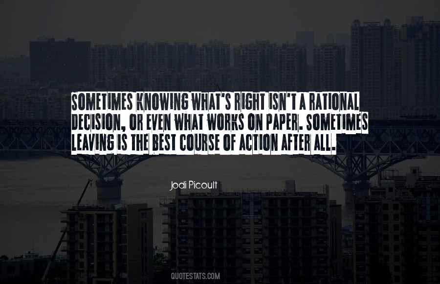 Quotes About Knowing What's Right #288891