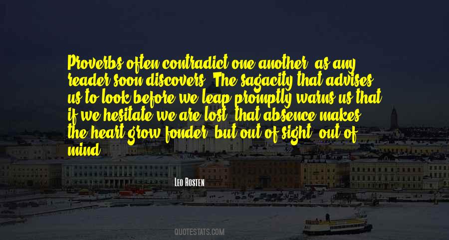 Quotes About Absence Makes The Heart Grow Fonder #314230