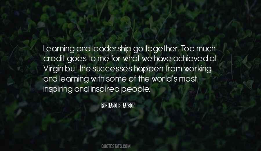Quotes About Learning And Leadership #1035361