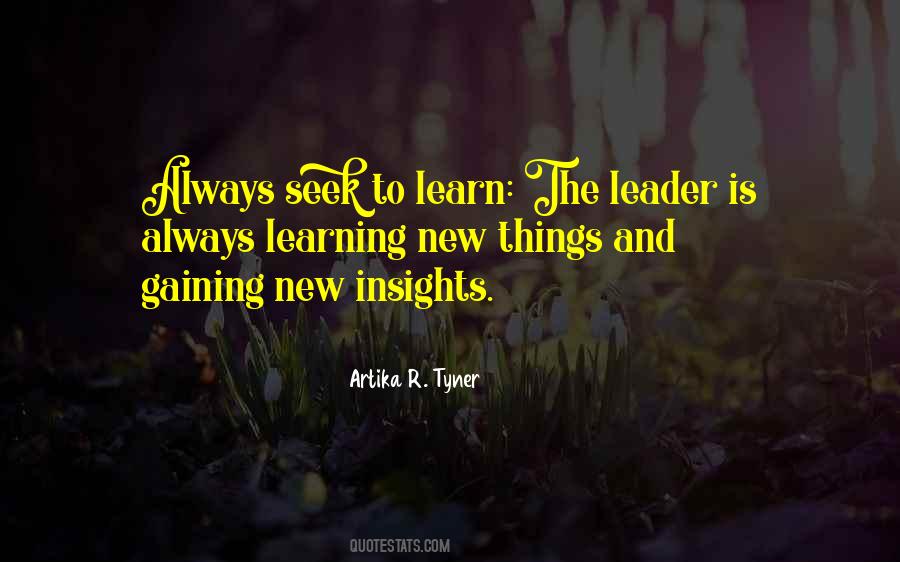 Quotes About Learning And Leadership #872556