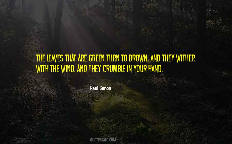 Quotes About Brown Leaves #1311223