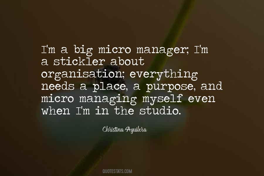 Micro Manager Quotes #242145