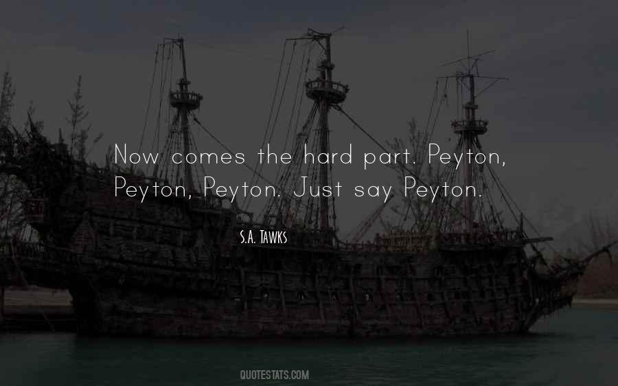 Quotes About Peyton #1079040