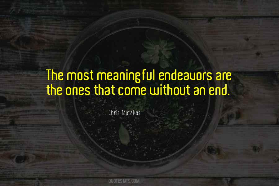 Quotes About Endeavors #1861811